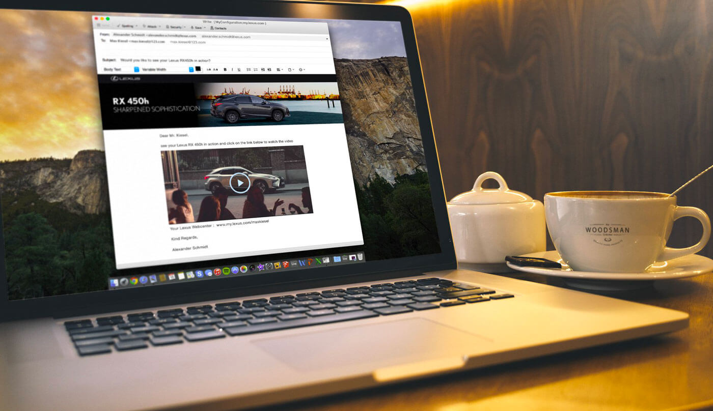 Send a follow-up email that includes a personalized invitation to see their idealized product in action