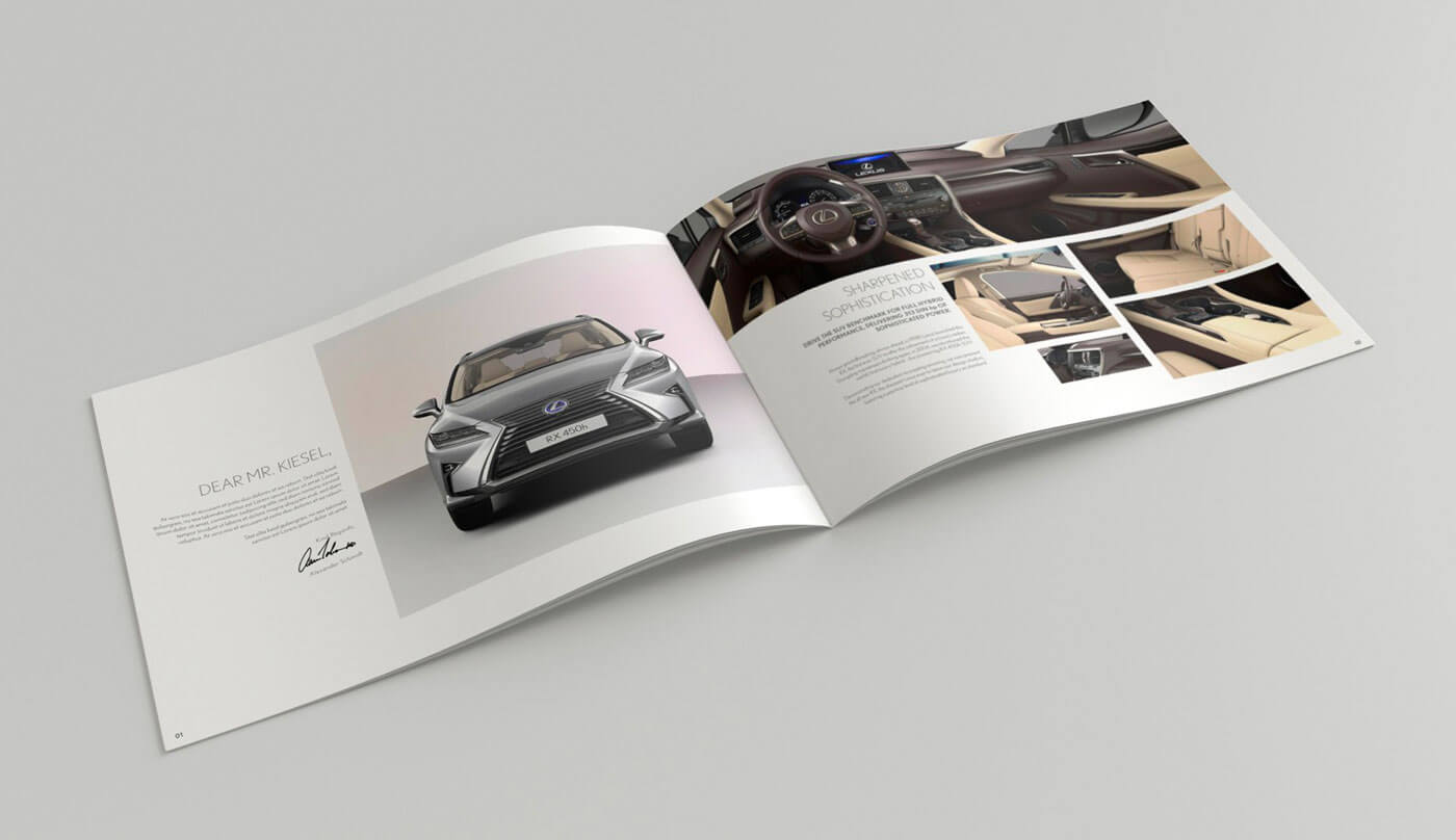 The individualized brochure includes a link to an immersive Cardboard VR experience.